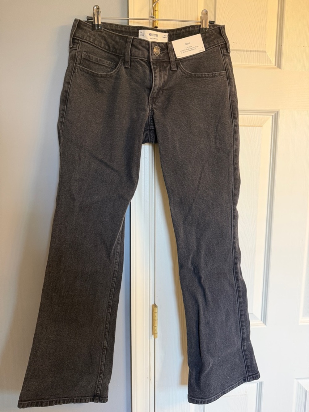 Hollister Washed Black Flare Jeans